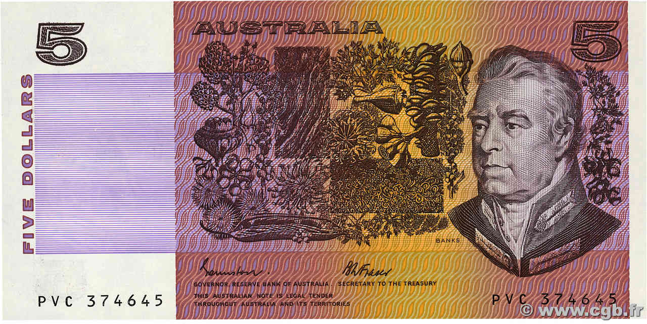 5 Dollars AUSTRALIE  1985 P.44e NEUF