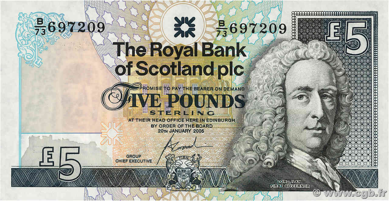 5 Pounds SCOTLAND  2005 P.352d UNC