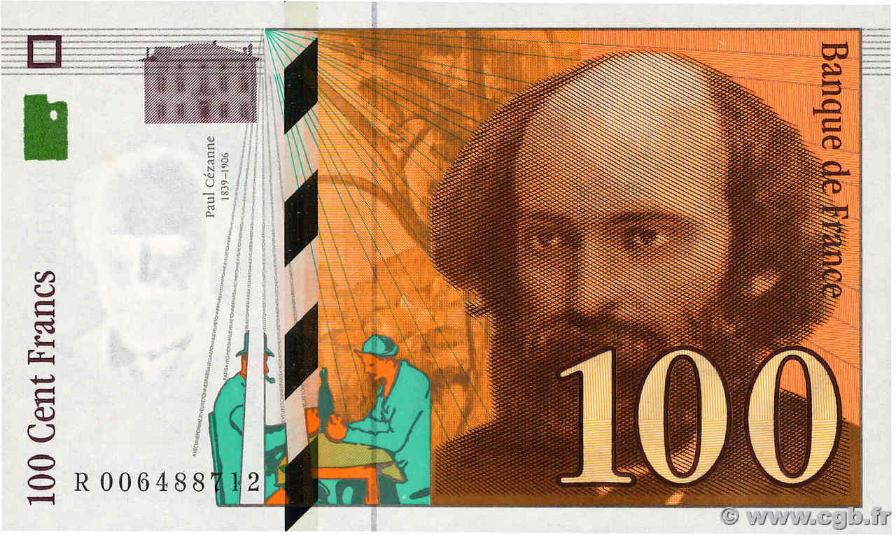 100 Francs CÉZANNE FRANCE  1997 F.74.01 UNC