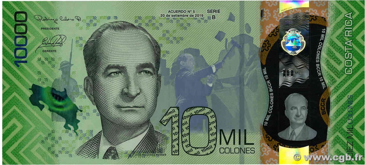 10000 Colones COSTA RICA  2019 P.283 NEUF