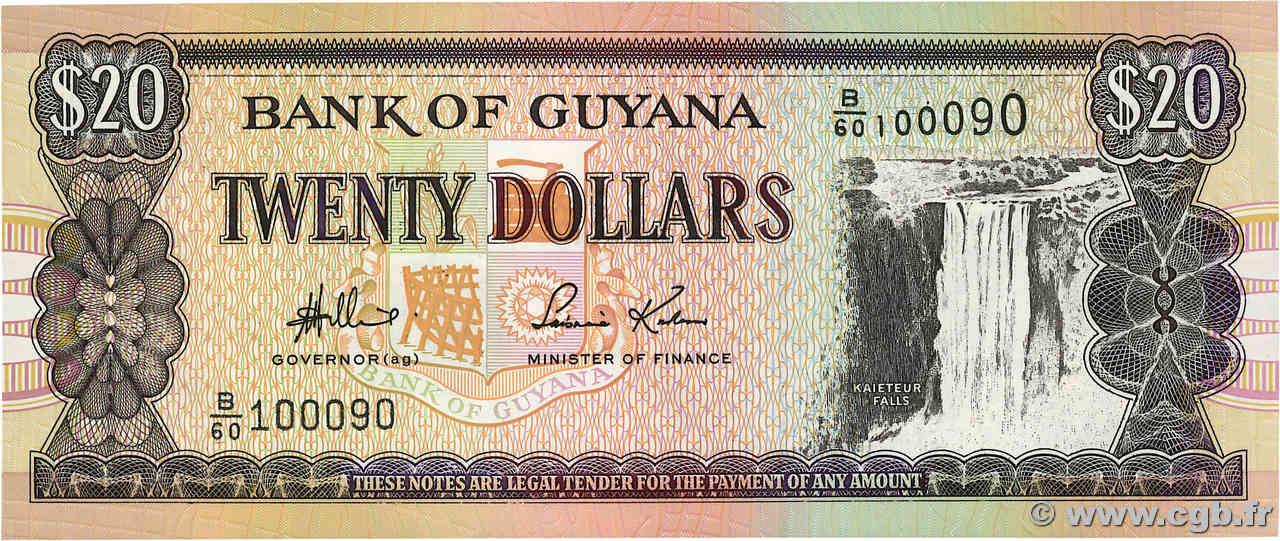 20 Dollars GUYANA  2006 P.30d NEUF