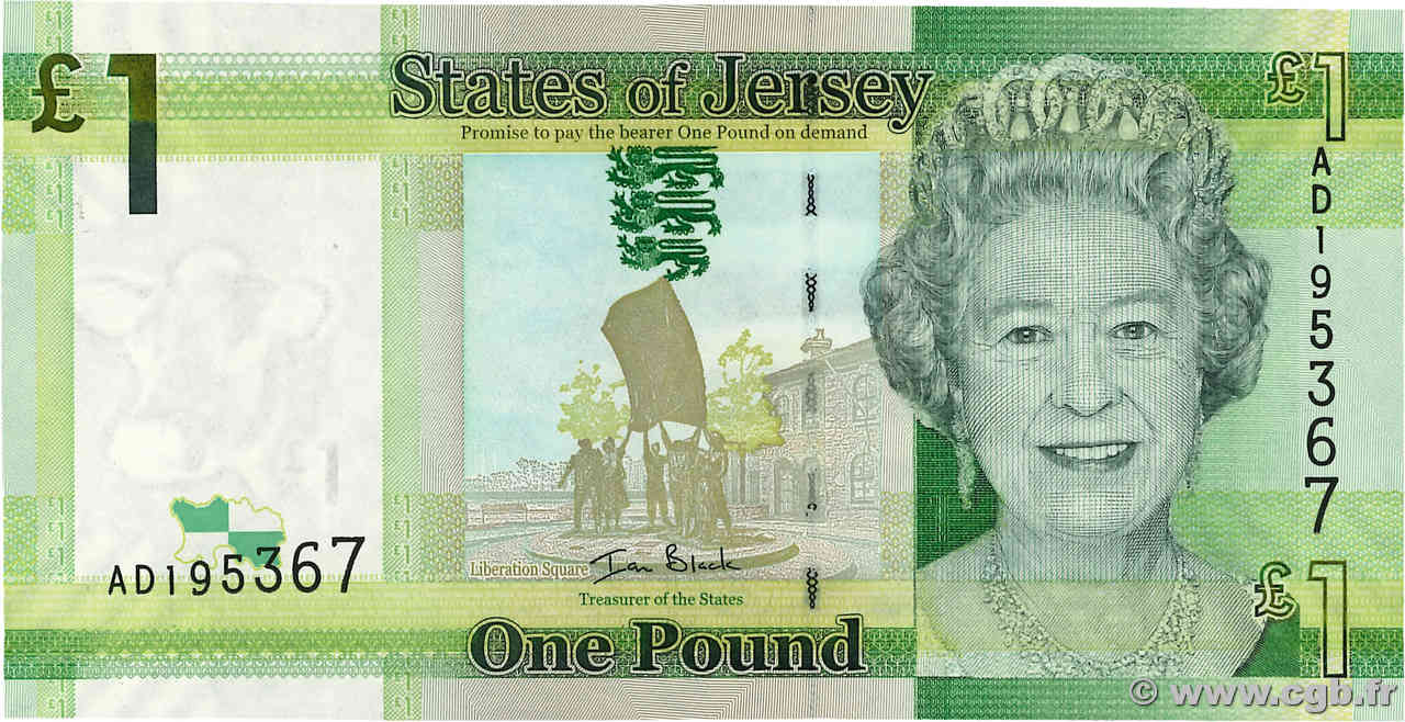 1 Pound JERSEY  2010 P.32a pr.NEUF