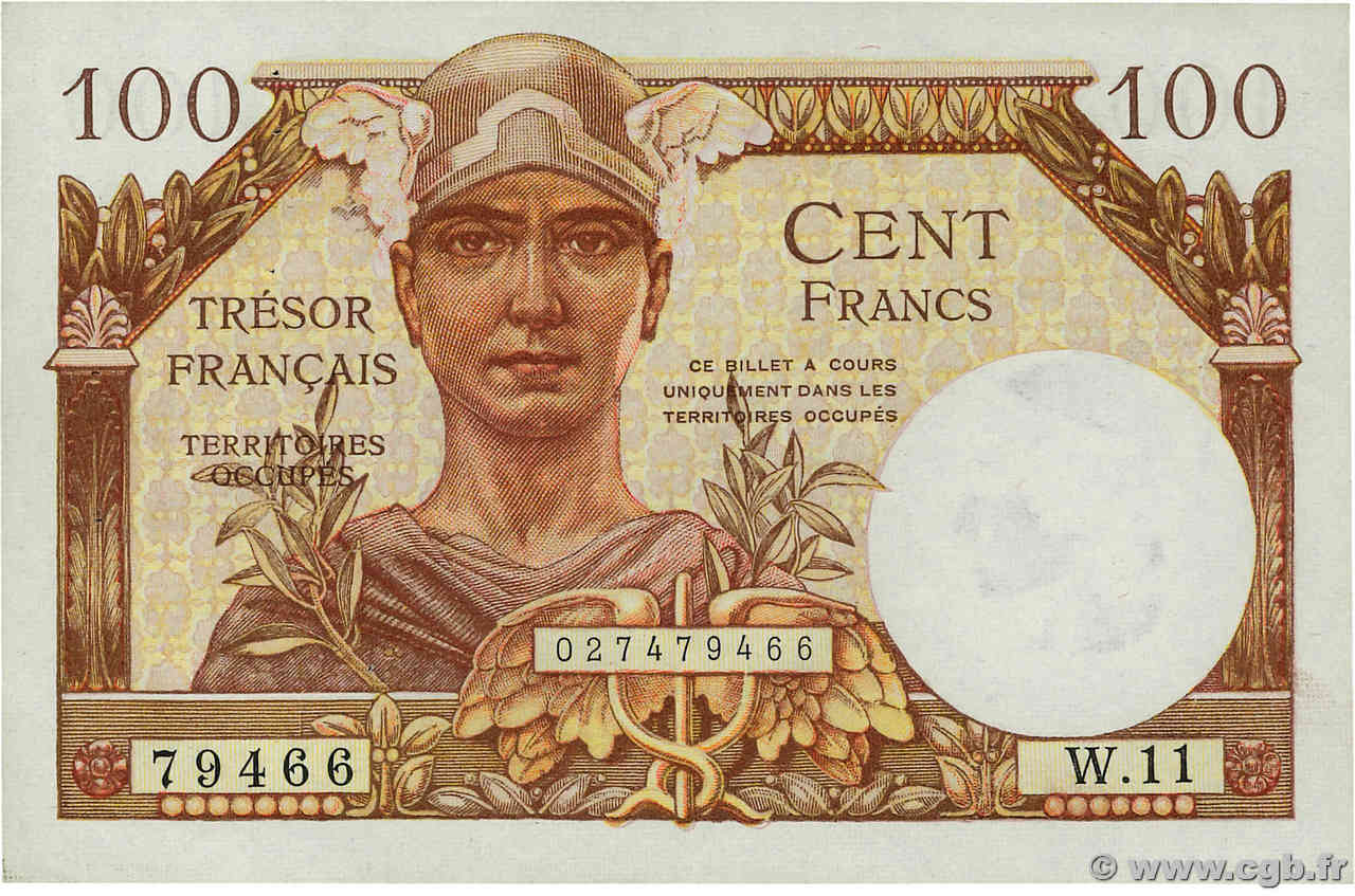 100 Francs TRÉSOR FRANÇAIS FRANCE  1947 VF.32.05 SUP