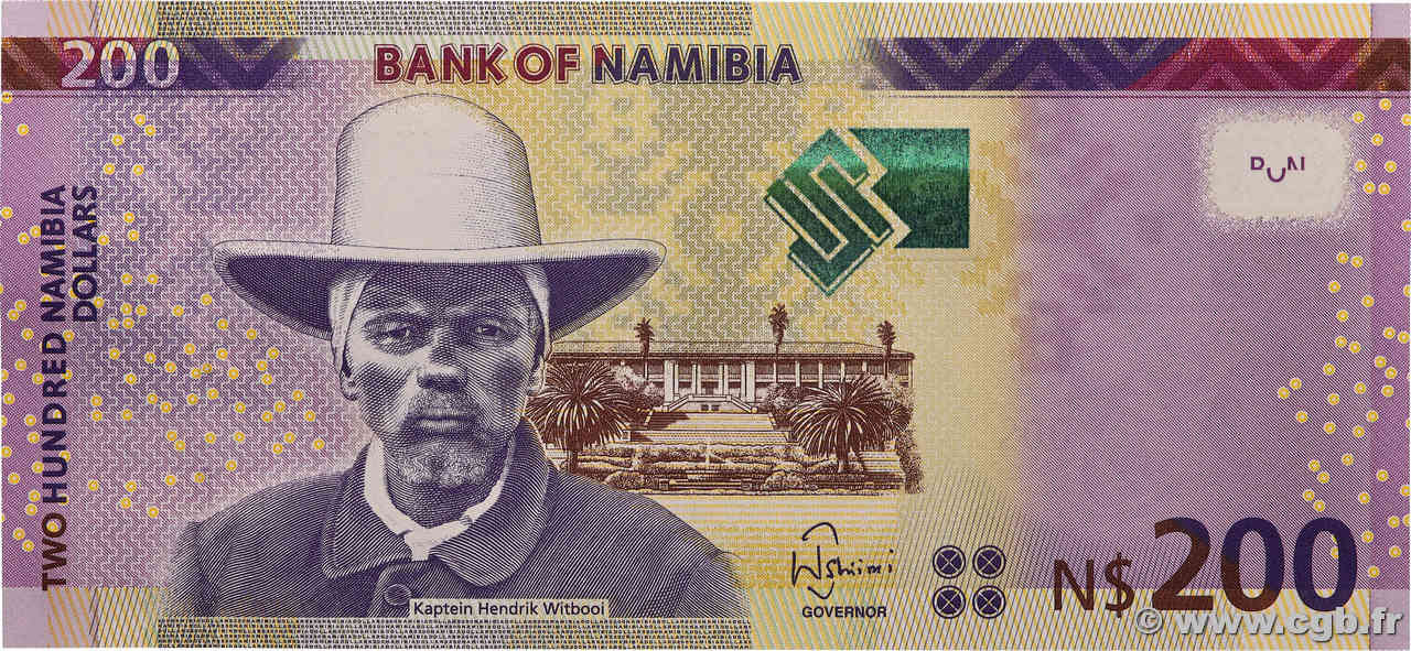 200 Namibia Dollars NAMIBIA  2018 P.15 UNC