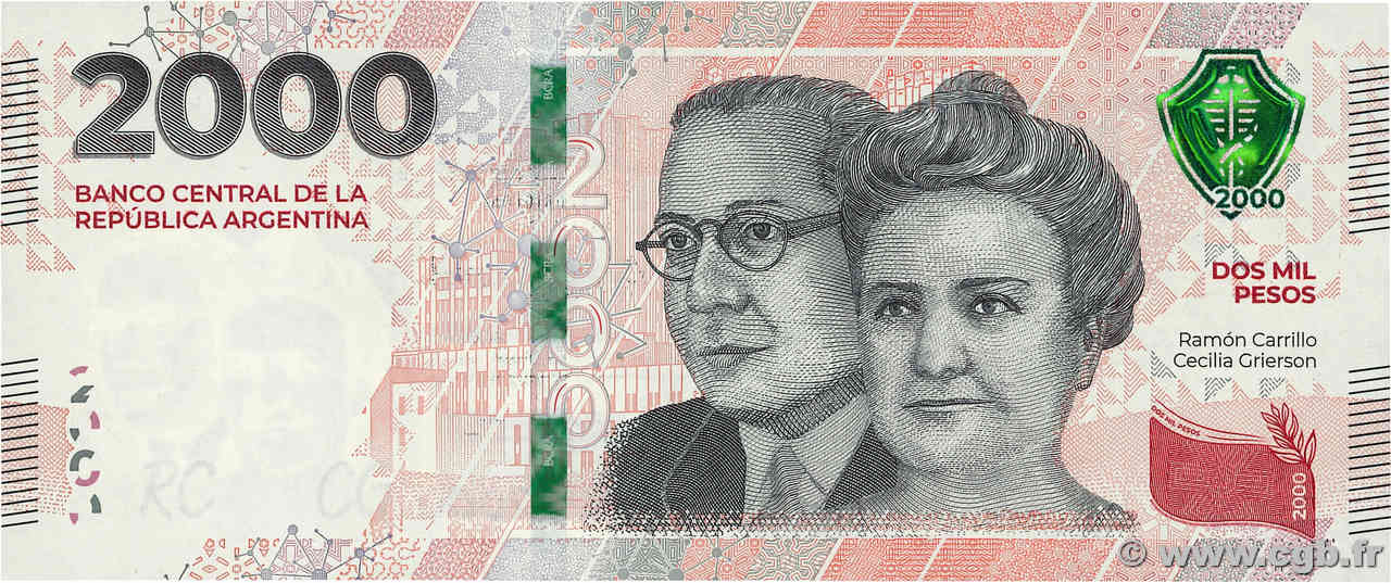 2000 Pesos ARGENTINA  2023 P.368b FDC