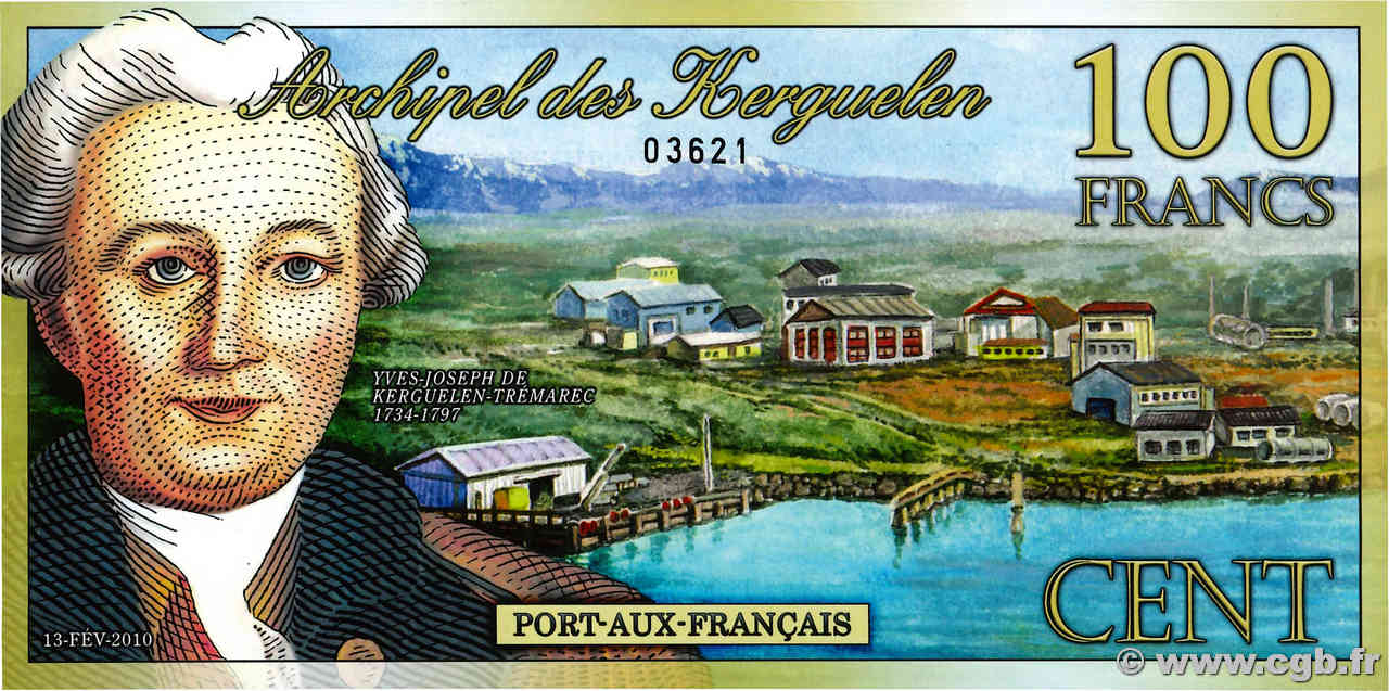 100 Francs KERGUELEN  2010  NEUF