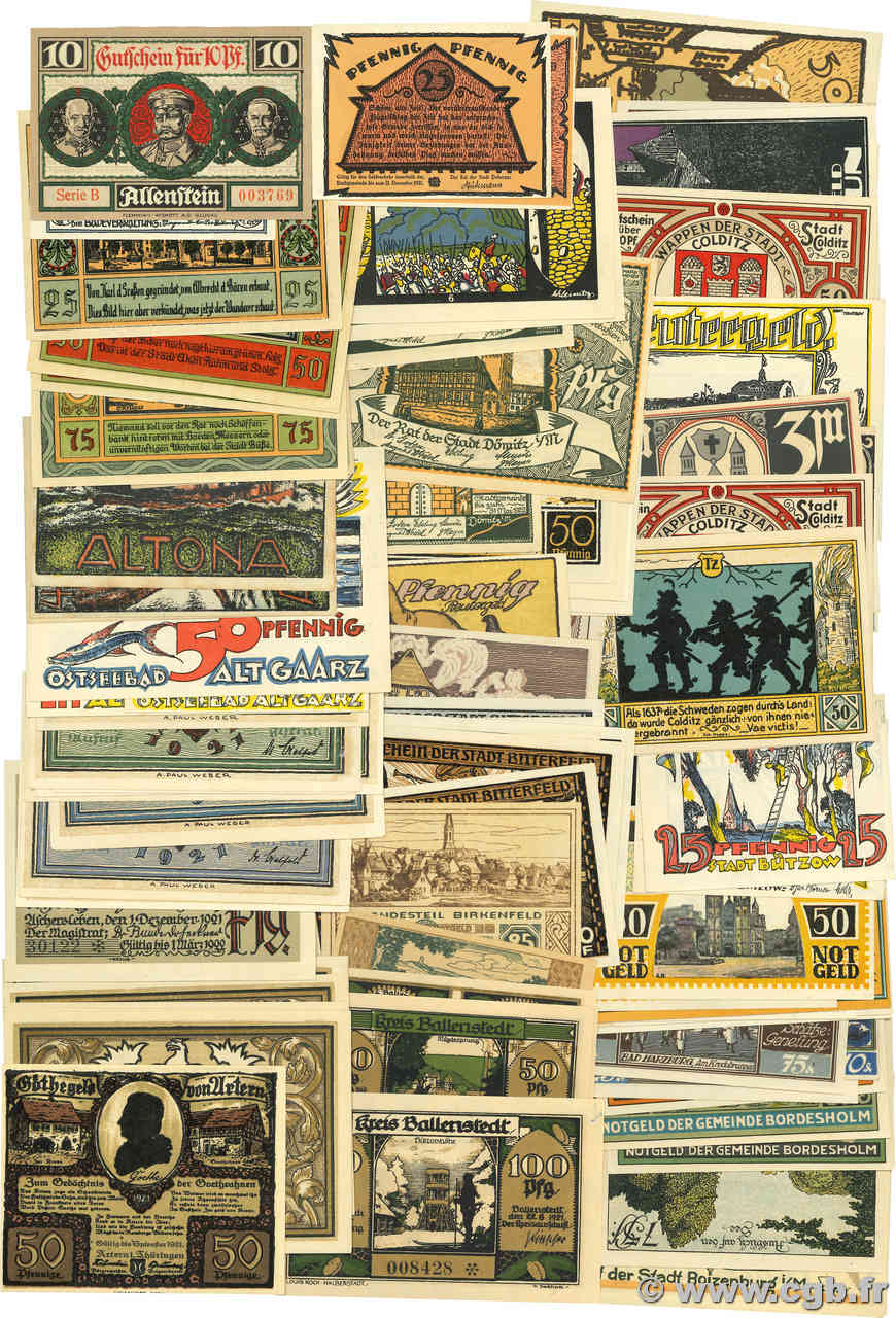 Lot de 100 billets  Lot GERMANY  1923 P.LOT UNC-