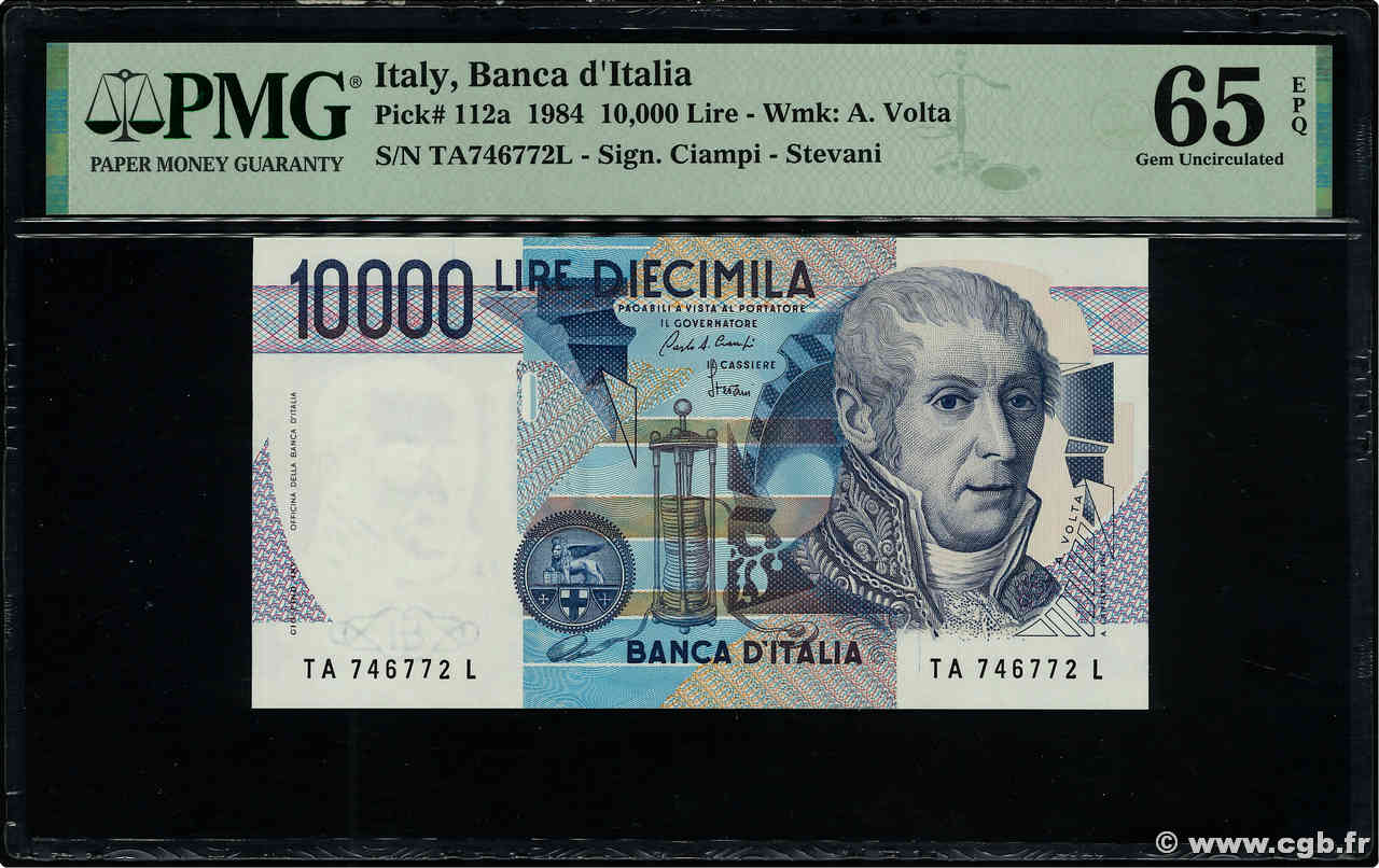 10000 Lire ITALIE  1984 P.112a NEUF