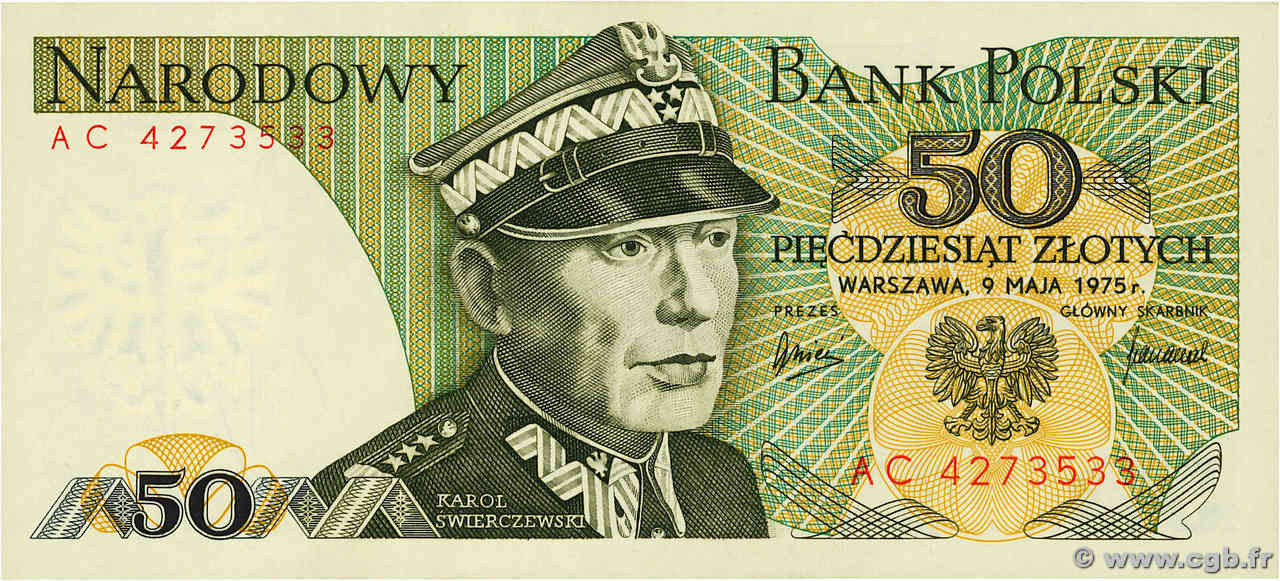 50 Zlotych POLOGNE  1975 P.142a pr.NEUF