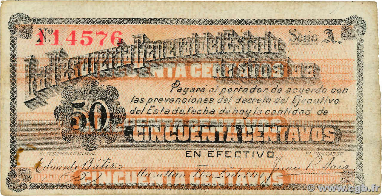 50 Centavos MEXICO  1914 PS.1025 VZ+