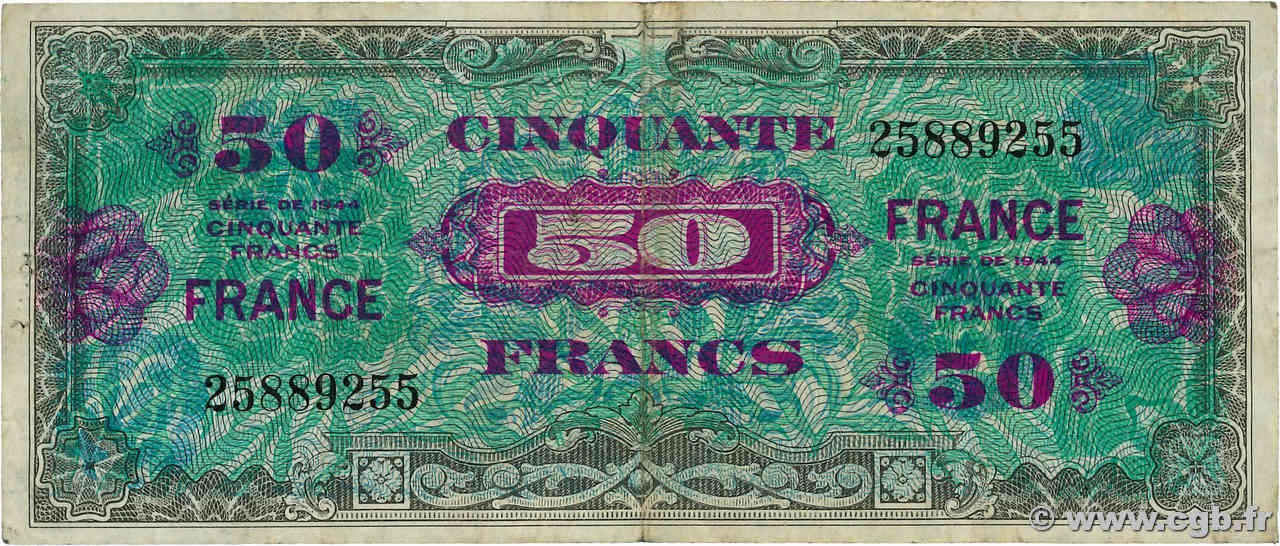 50 Francs FRANCE FRANCE  1945 VF.24.01 TB