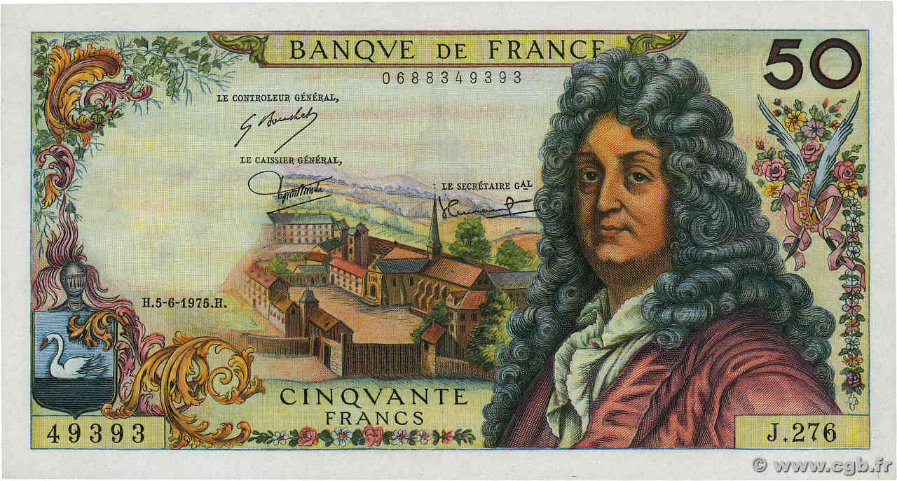 50 Francs RACINE FRANCE  1975 F.64.30 pr.NEUF