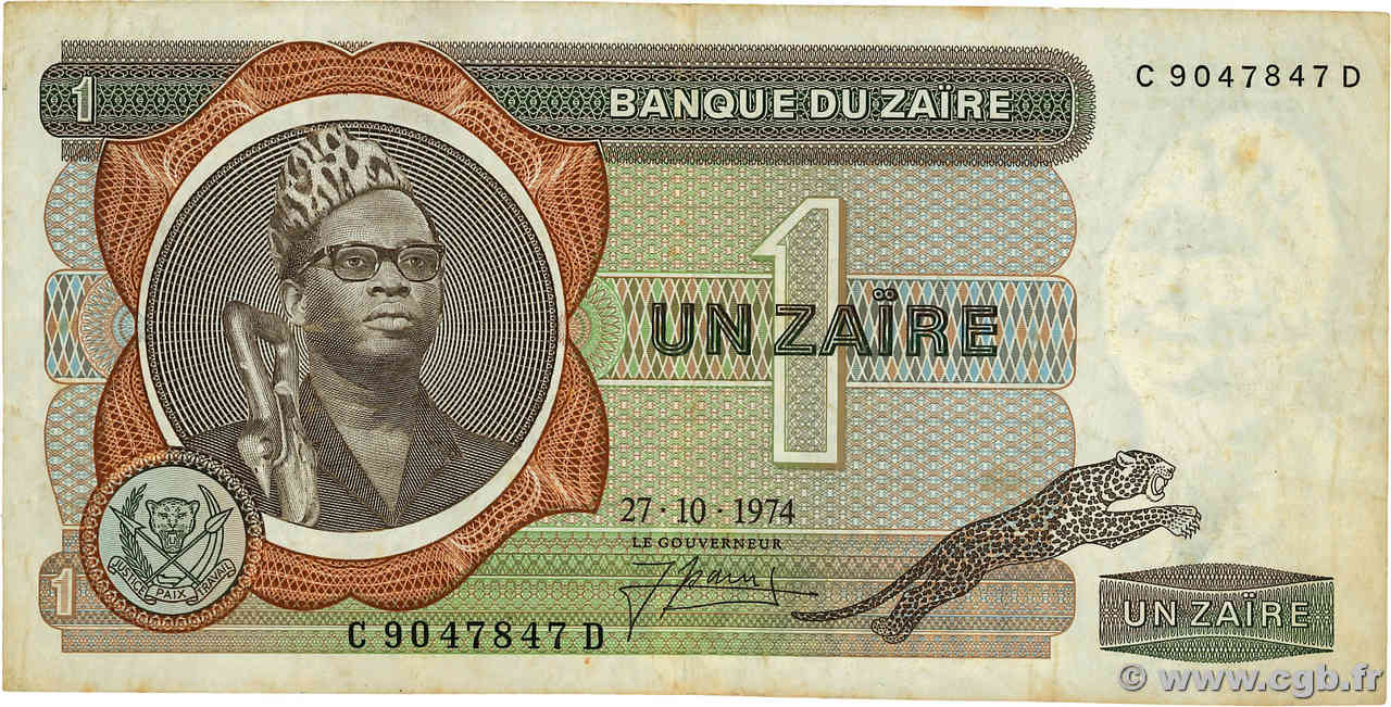 1 Zaïre ZAÏRE  1974 P.18a TB