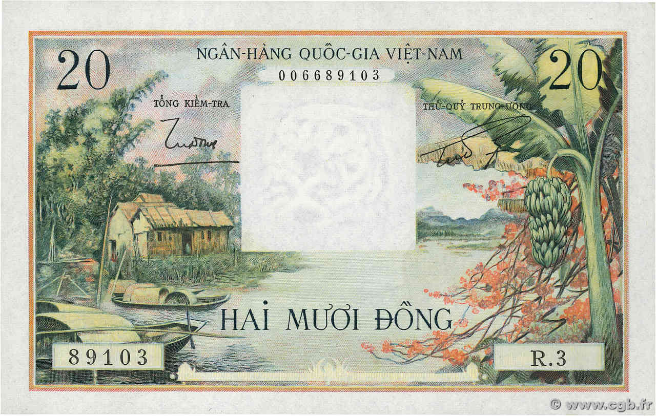 20 Dong VIET NAM SUD  1956 P.04a pr.NEUF