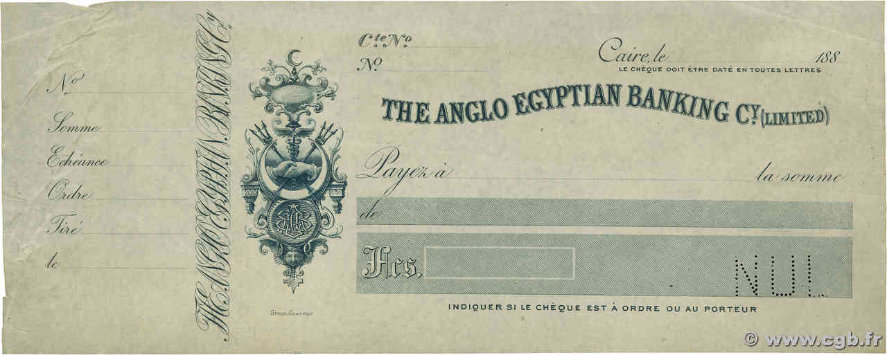 1 Piastre ÄGYPTEN  1880 P.- fVZ