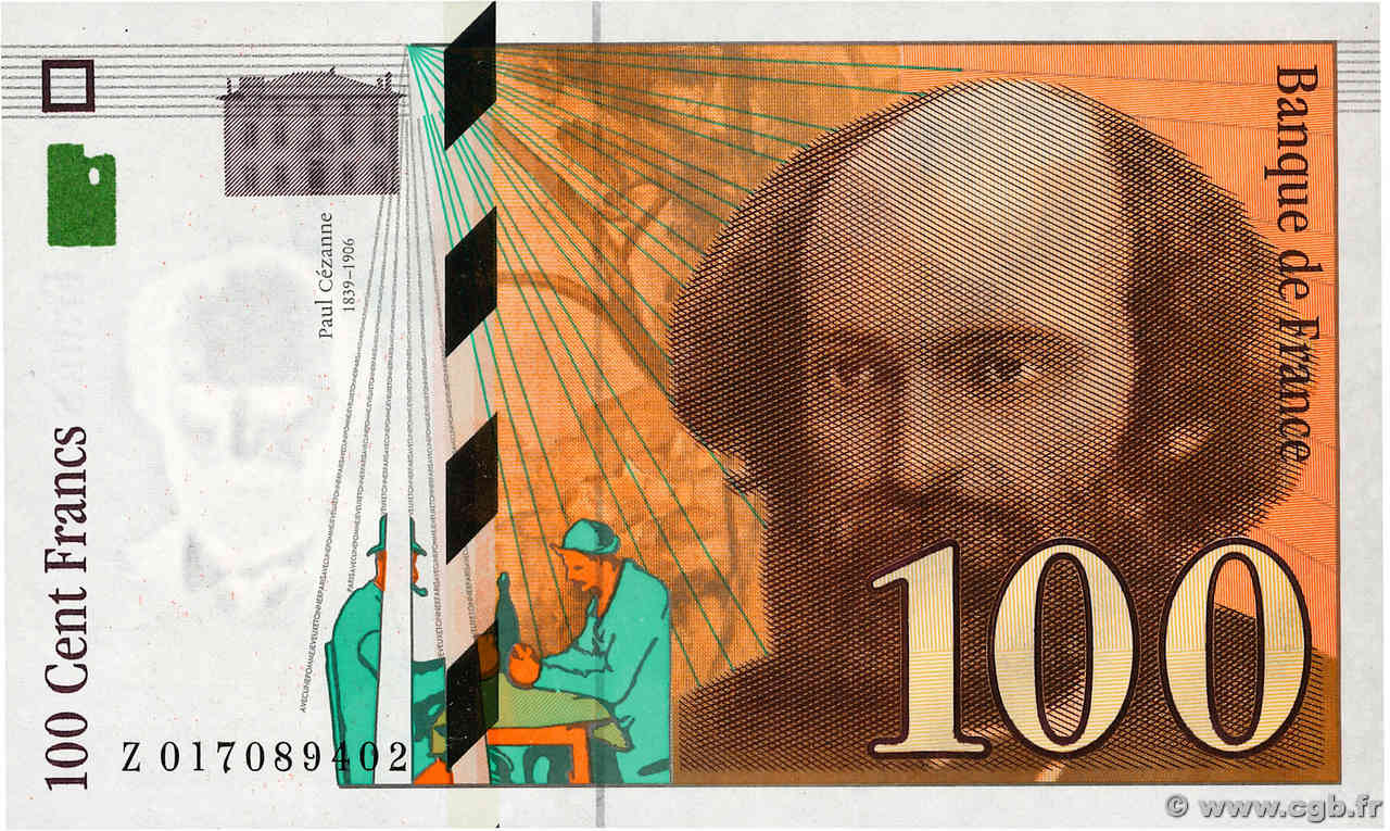 100 Francs CÉZANNE FRANCE  1997 F.74.01 pr.NEUF