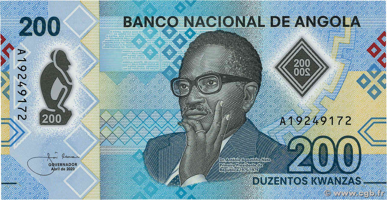 200 Kwanzas ANGOLA  2020 P.160 NEUF