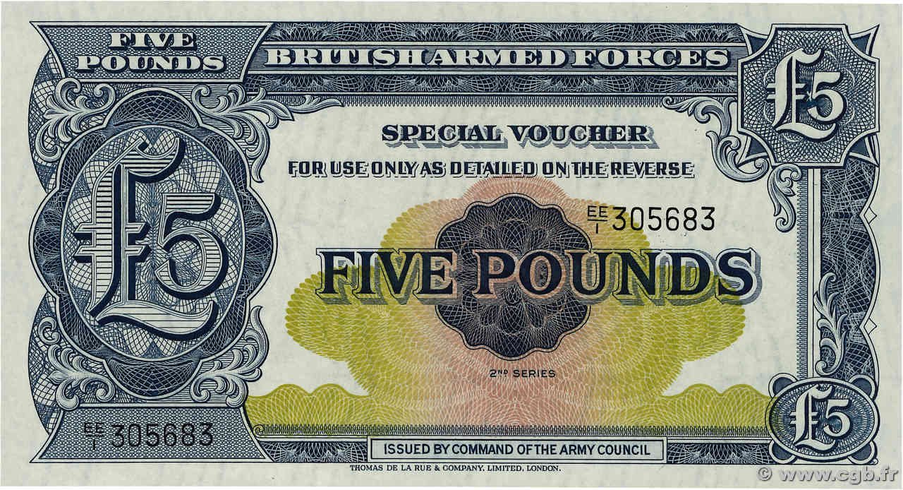 5 Pounds ENGLAND  1948 P.M023 ST