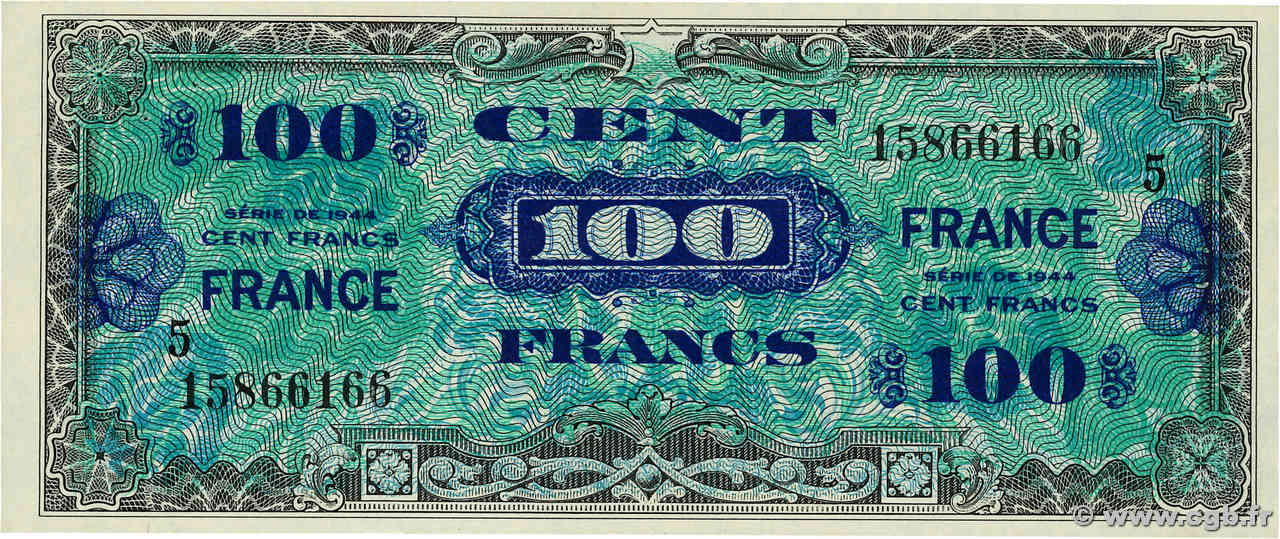 100 Francs FRANCE FRANCE  1945 VF.25.05 XF+