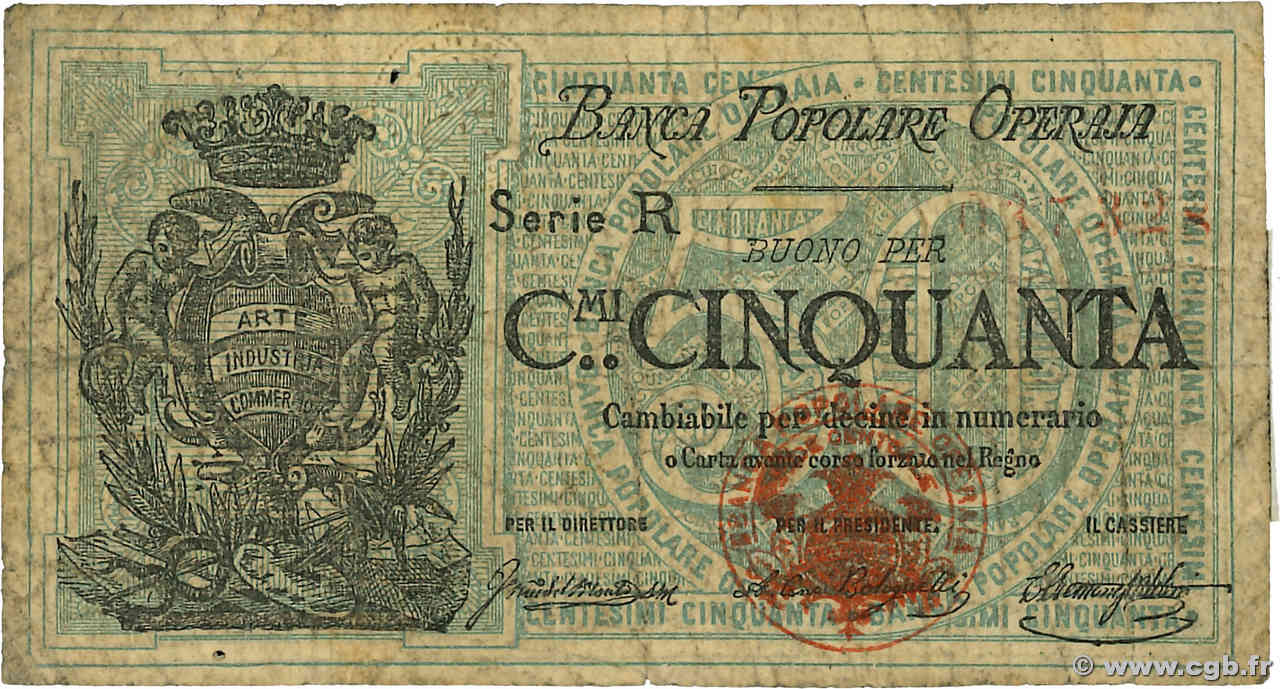 50 Centesimi ITALIEN  1872 GME.0782 SGE