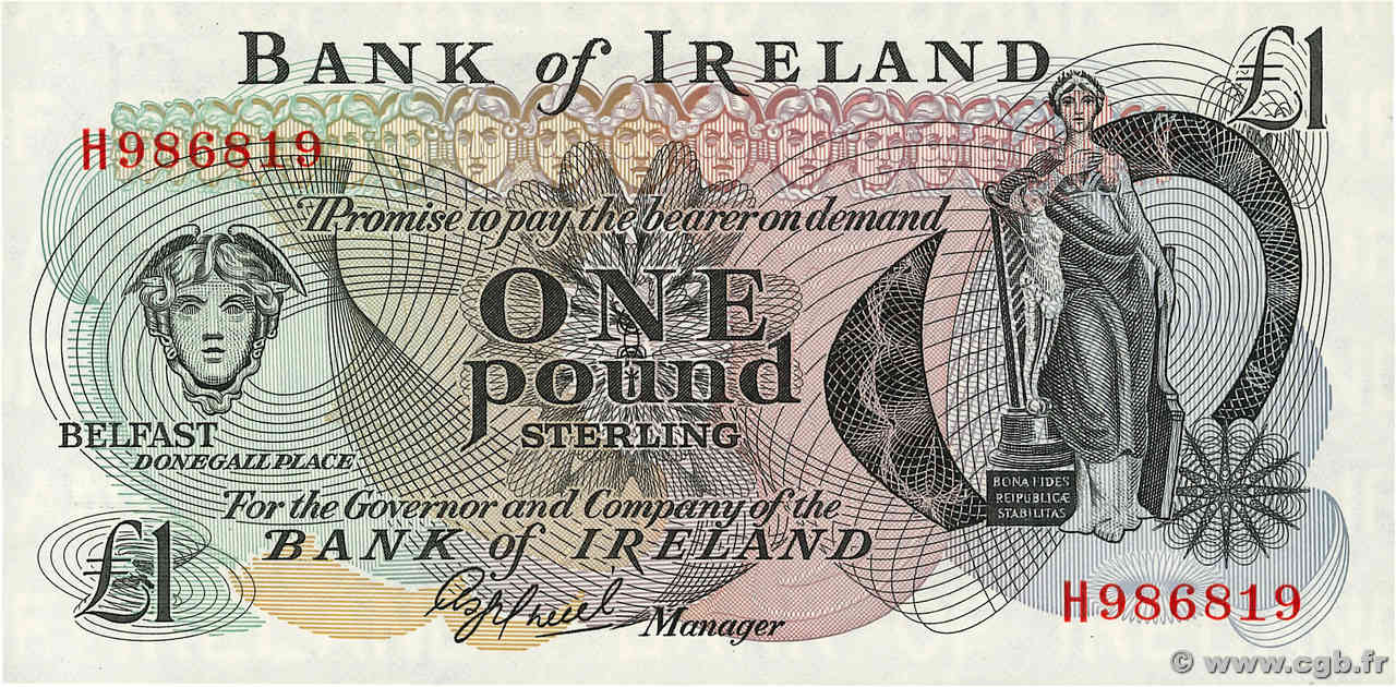 1 Pound IRLANDE DU NORD  1980 P.065 NEUF