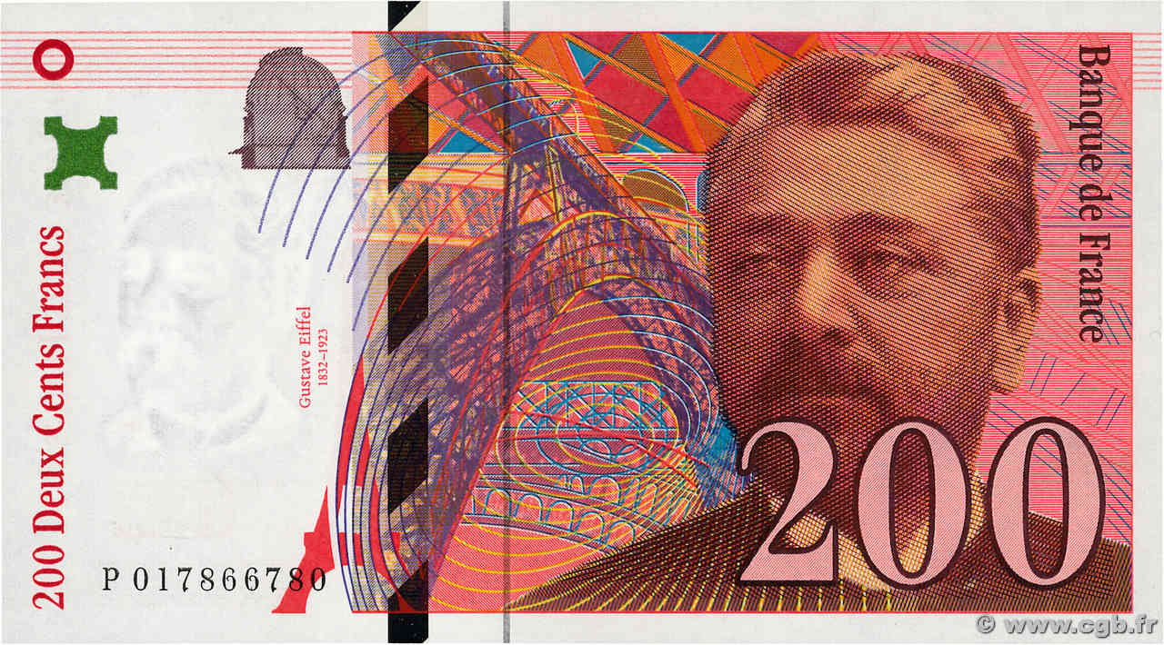 200 Francs EIFFEL FRANCE  1996 F.75.02 NEUF