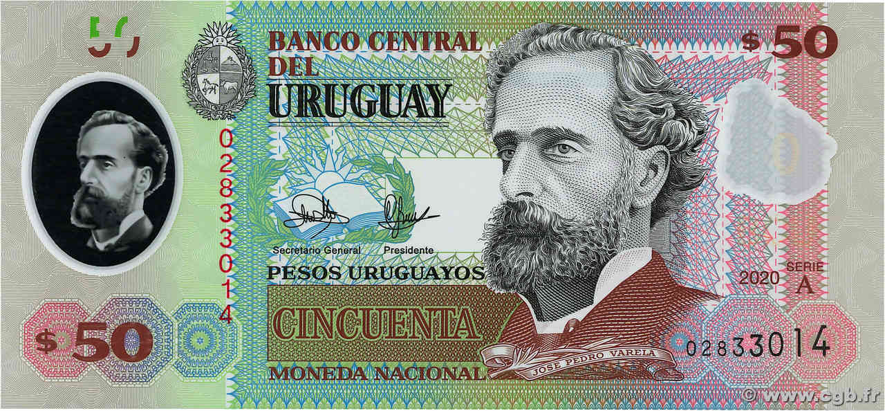 50 Pesos Uruguayos URUGUAY  2020 P.102 ST