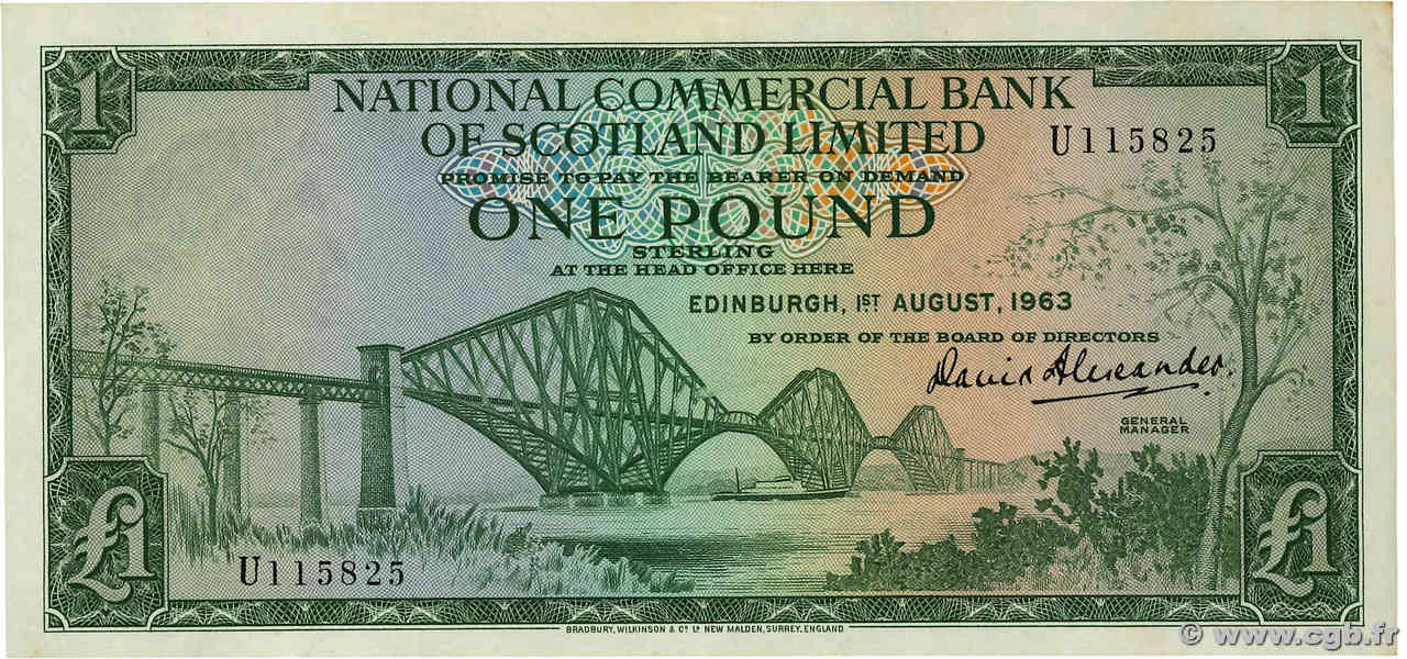 1 Pound ÉCOSSE  1963 P.269a SUP