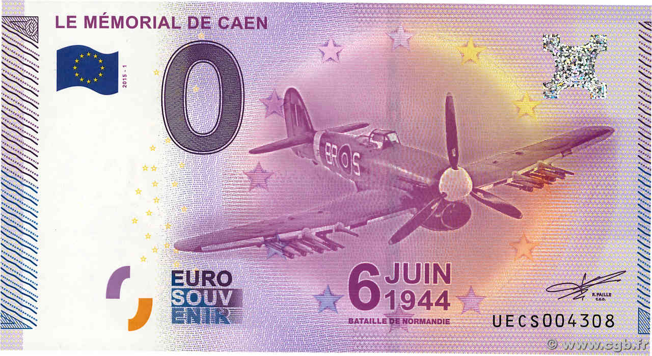 0 Euro FRANCE régionalisme et divers Caen 2015 P.- NEUF