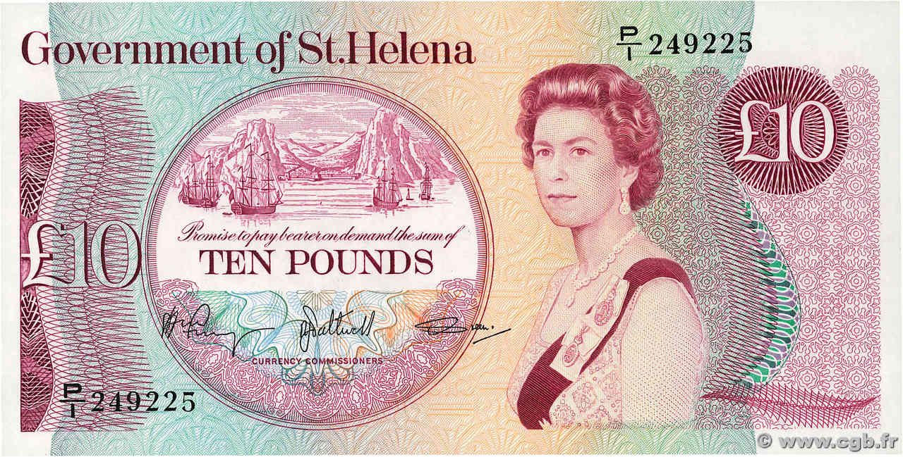 10 Pounds ST HELENA  1985 P.08b UNC-