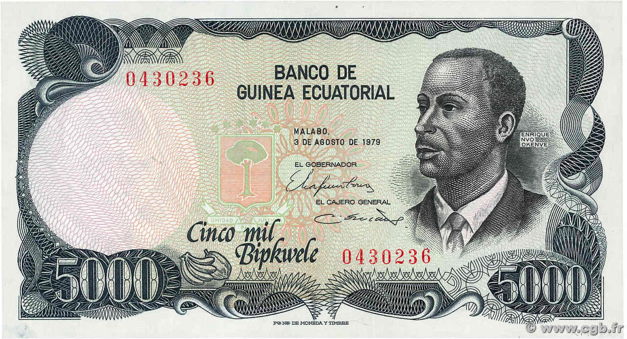 5000 Bipkwele ÄQUATORIALGUINEA  1979 P.17 ST