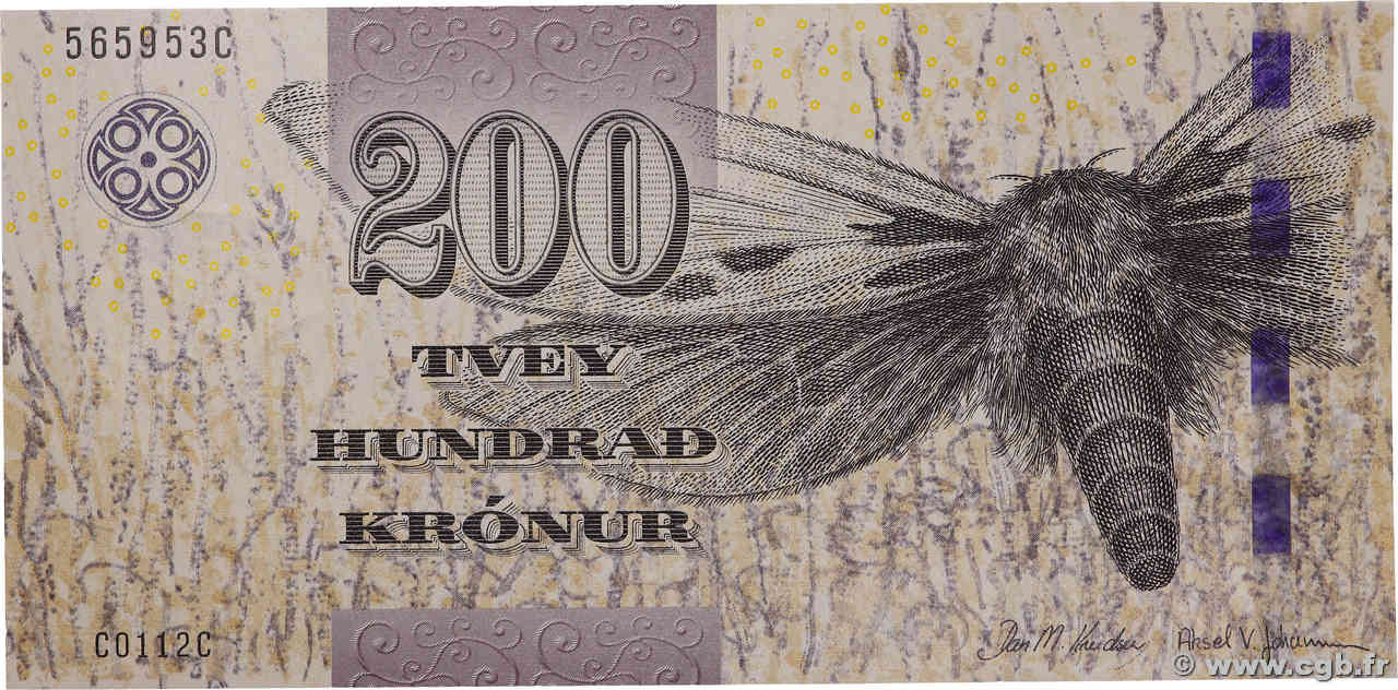 200 Kronur FAROE ISLANDS  2011 P.31 UNC