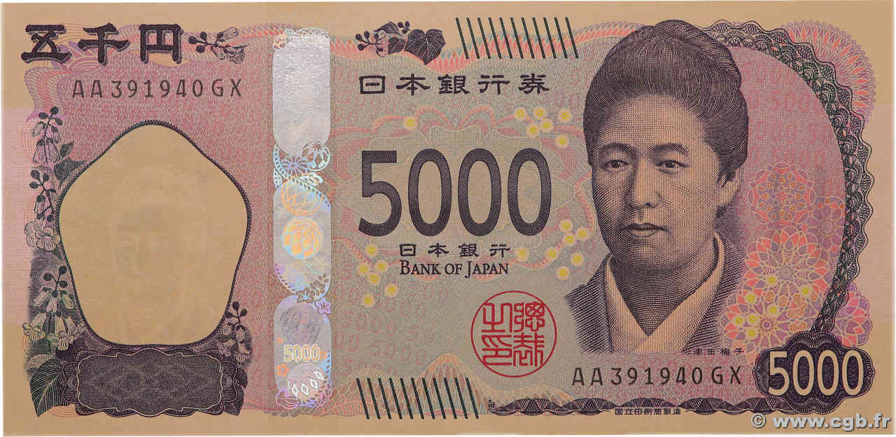 5000 Yen JAPON  2024 P.108 NEUF