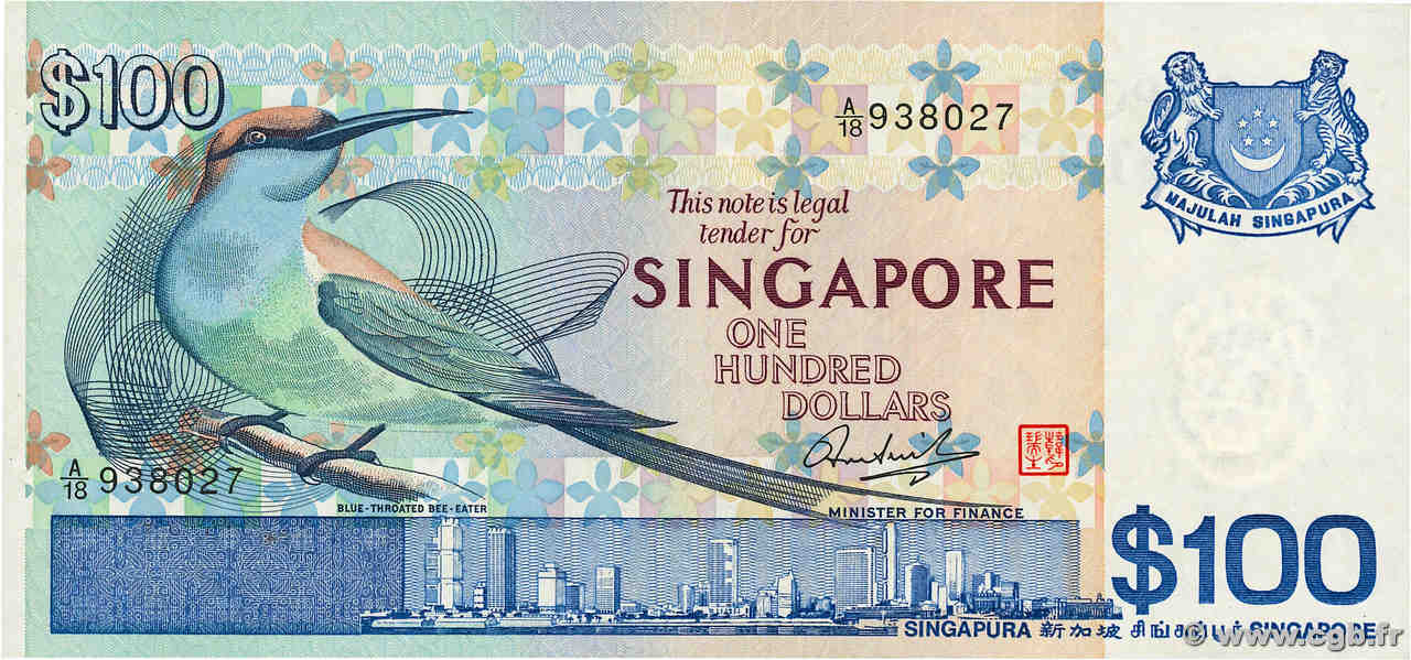 100 Dollars SINGAPOUR  1977 P.14 NEUF