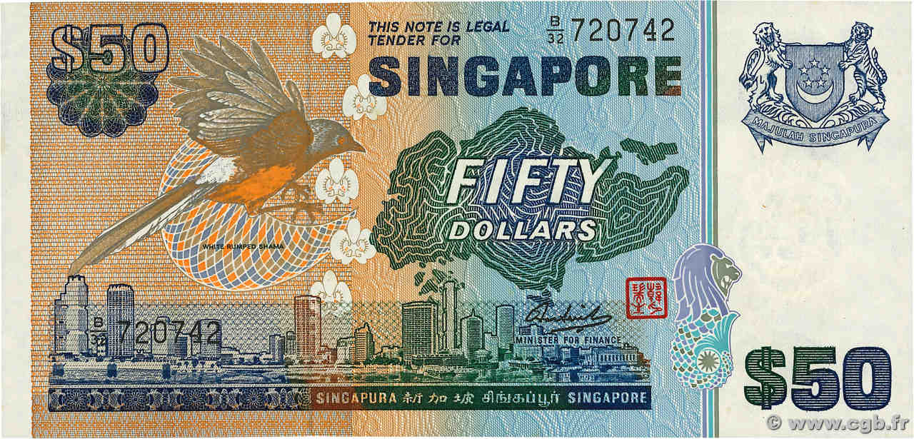 50 Dollars SINGAPOUR  1976 P.13b NEUF