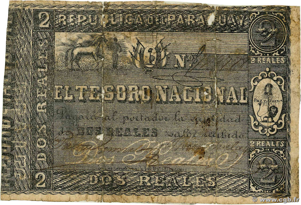 2 Reals PARAGUAY  1860 P.002 SGE