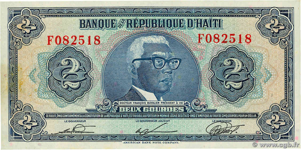 2 Gourdes HAITI  1980 P.231 XF