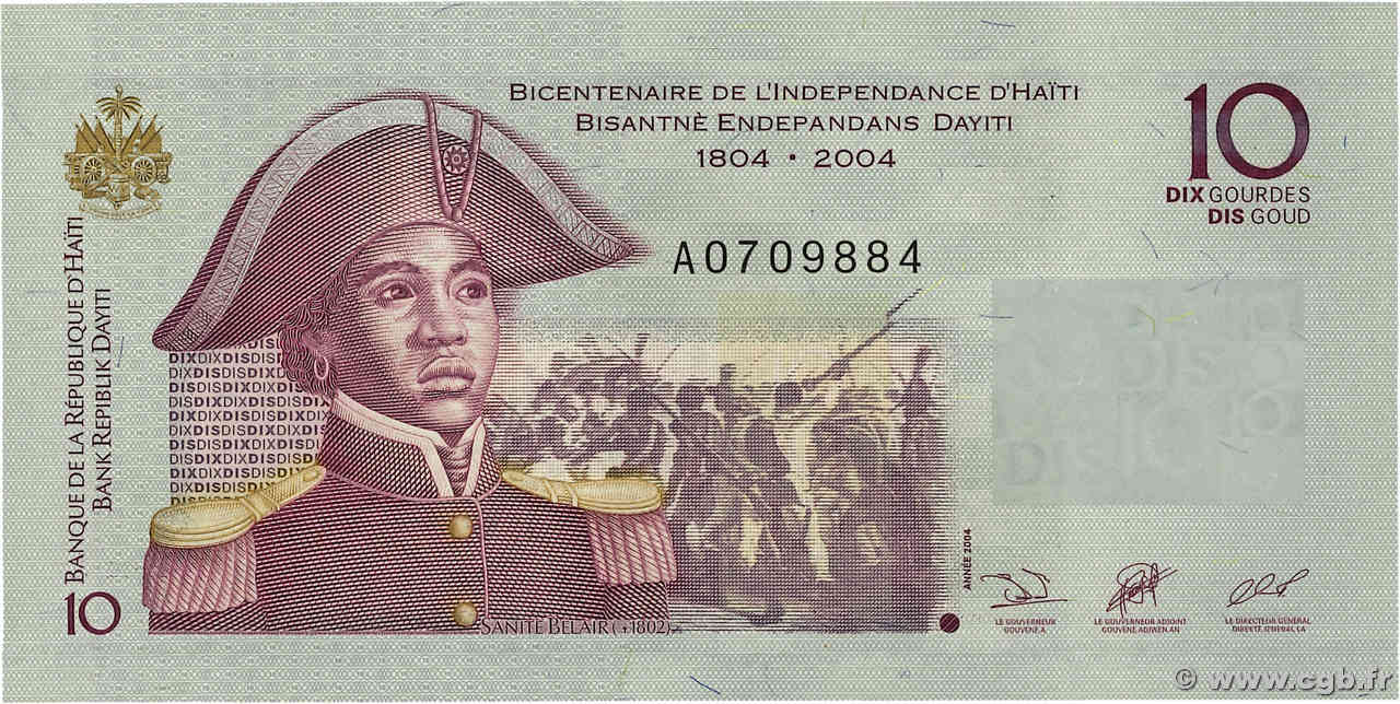 10 Gourdes HAÏTI  2004 P.272a UNC