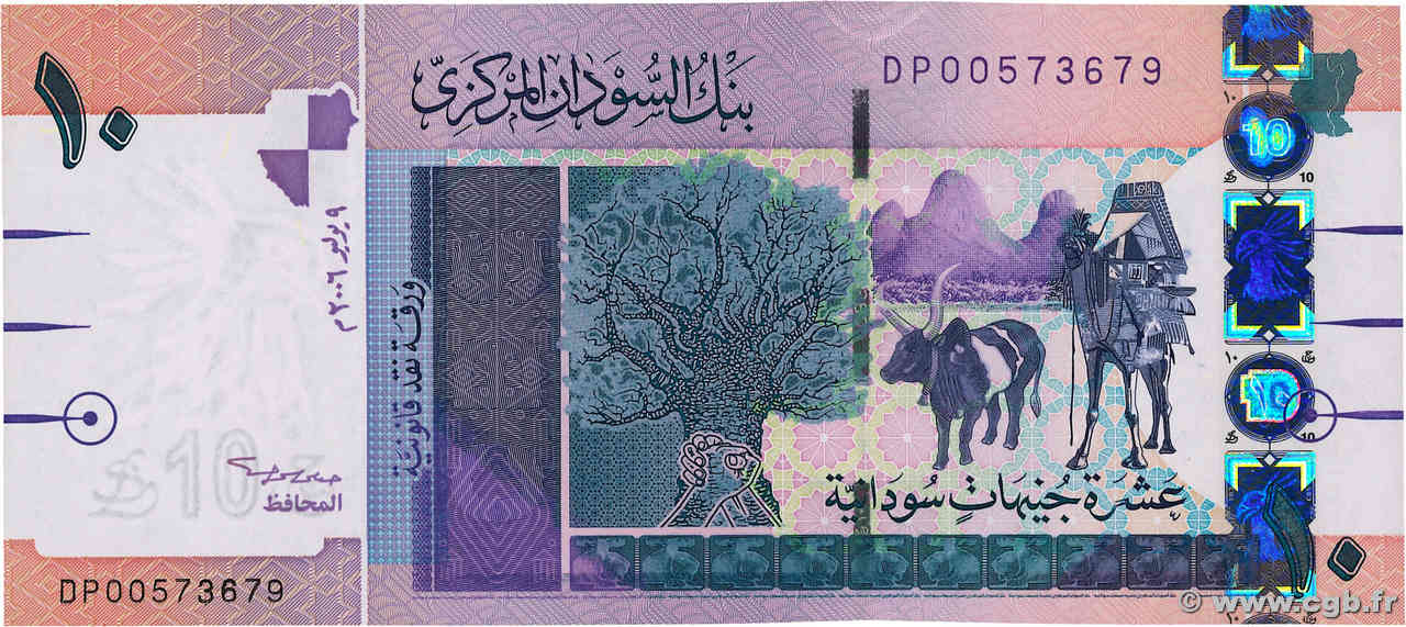 10 Pounds SUDAN  2006 P.67a UNC