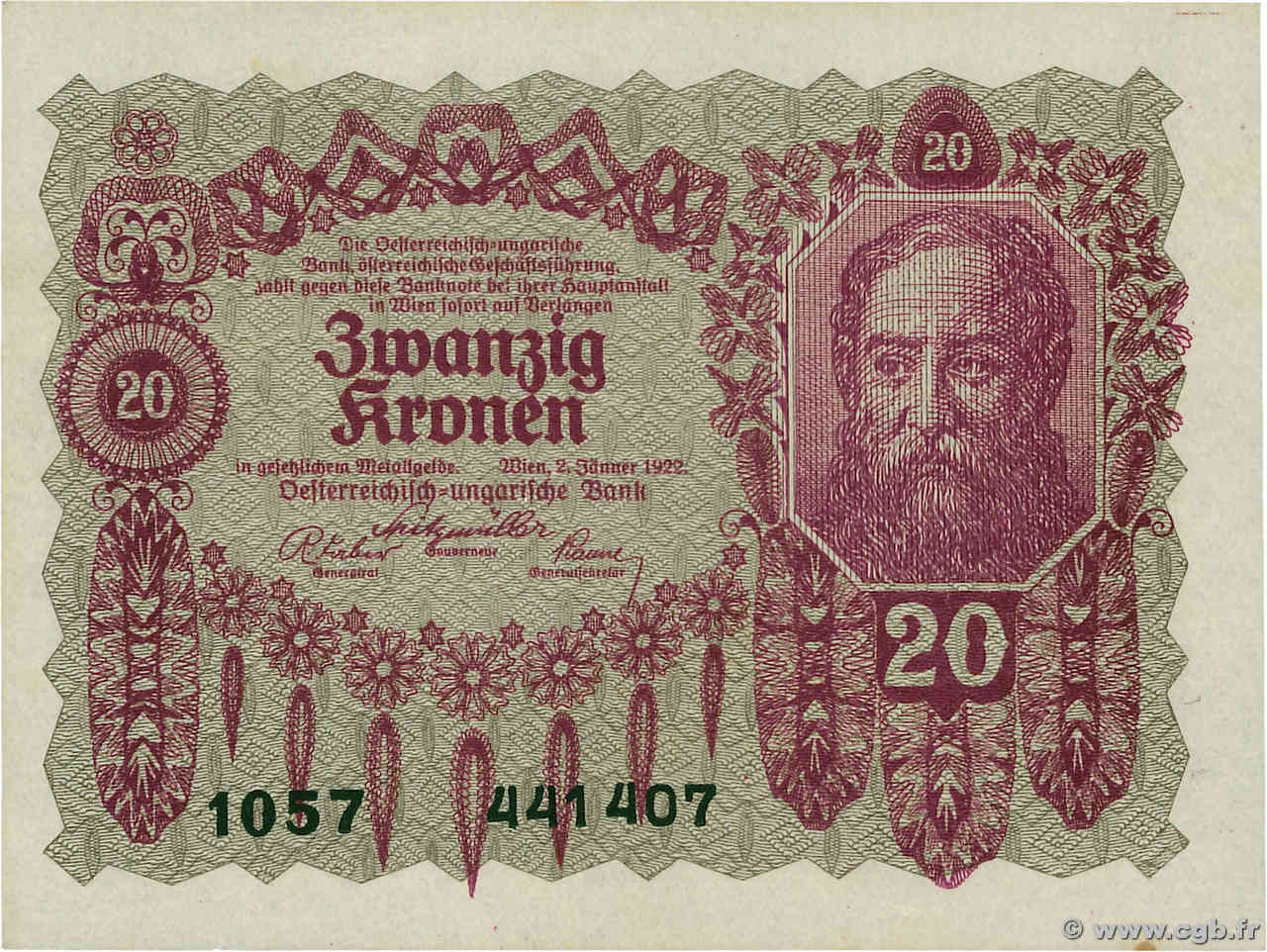 20 Kronen AUTRICHE  1922 P.076 pr.NEUF