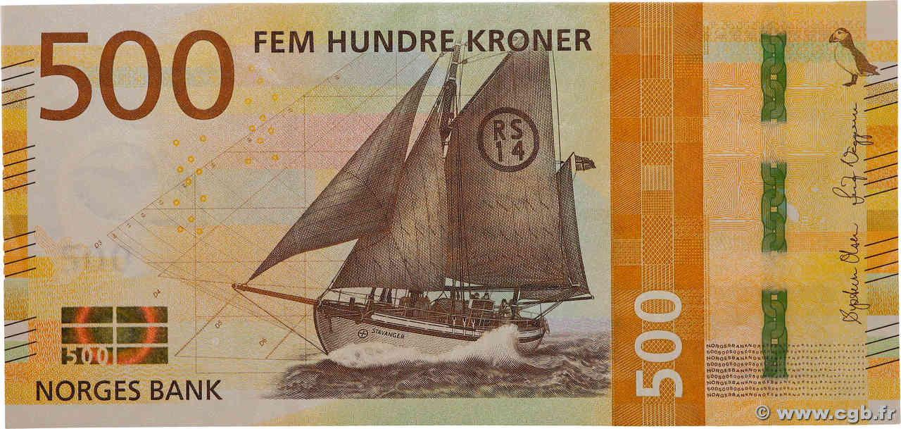 500 Kroner NORVÈGE  2018 P.56 EBC+