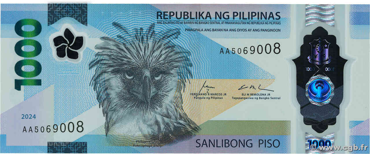 1000 Pesos PHILIPPINEN  2024 P.241 ST