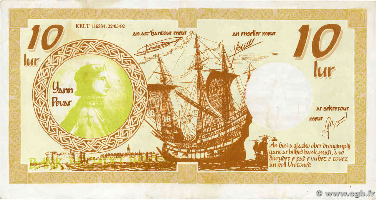 10 Lur FRANCE régionalisme et divers  1992  pr.TTB