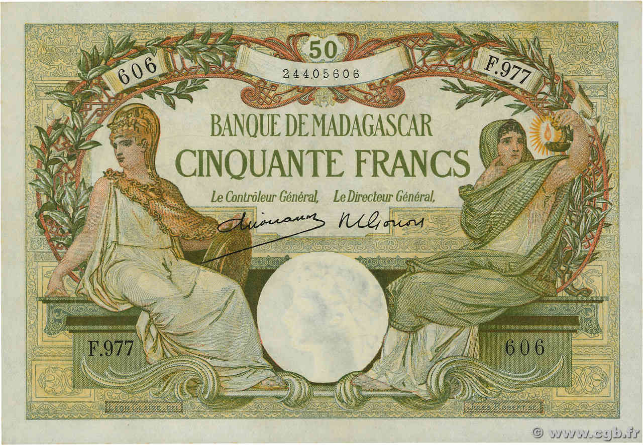 50 Francs MADAGASCAR  1948 P.038 pr.NEUF