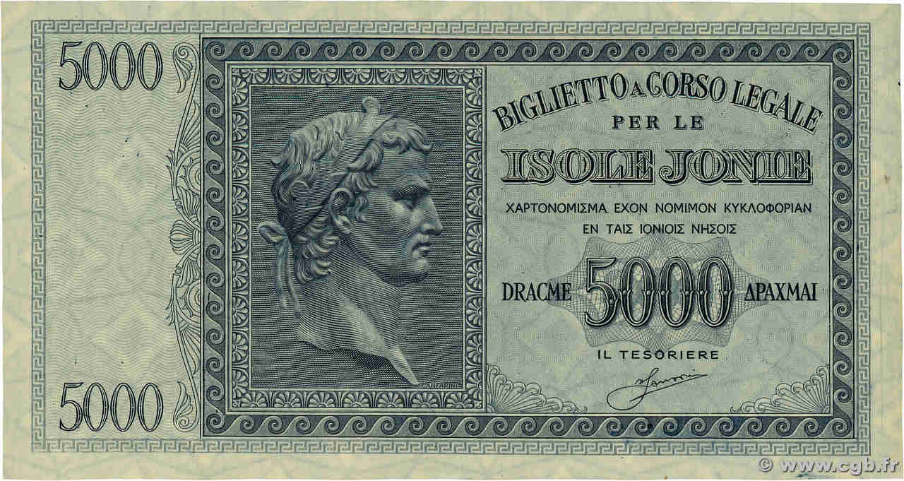 5000 Drachmes GREECE  1941 P.M18a AU