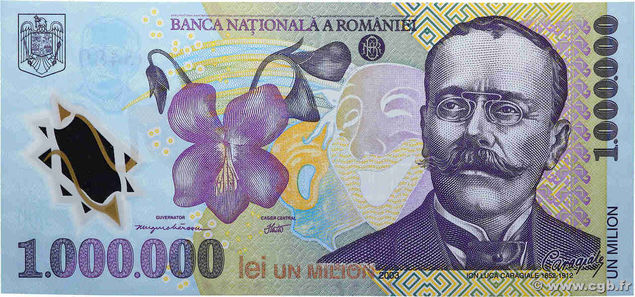 1000000 Lei ROUMANIE  2003 P.116a NEUF