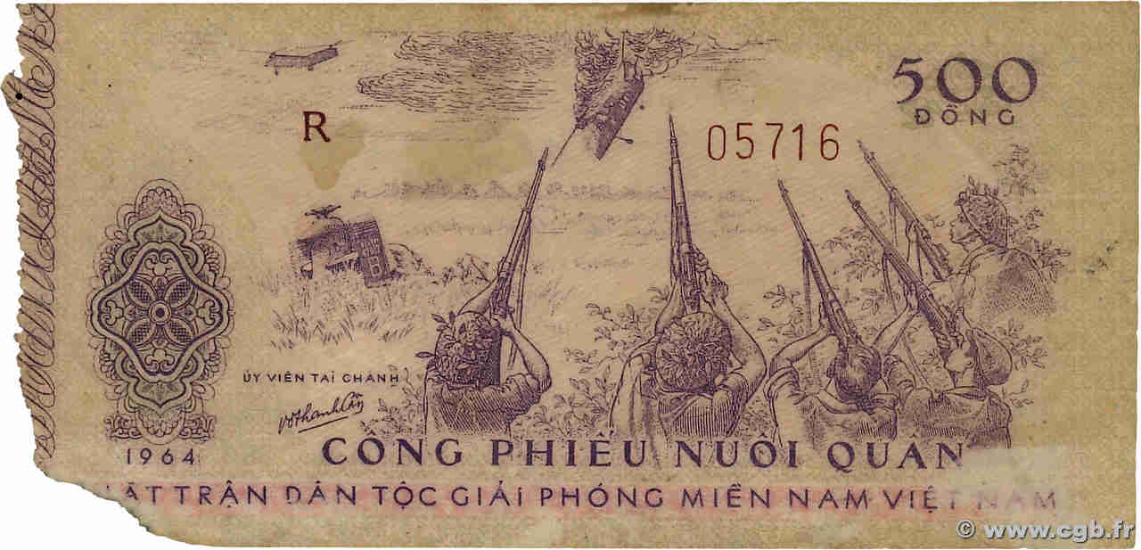 500 Dong VIETNAM  1964 P.- VF