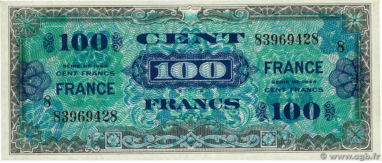 100 Francs FRANCE FRANCE  1945 VF.25.08 SPL