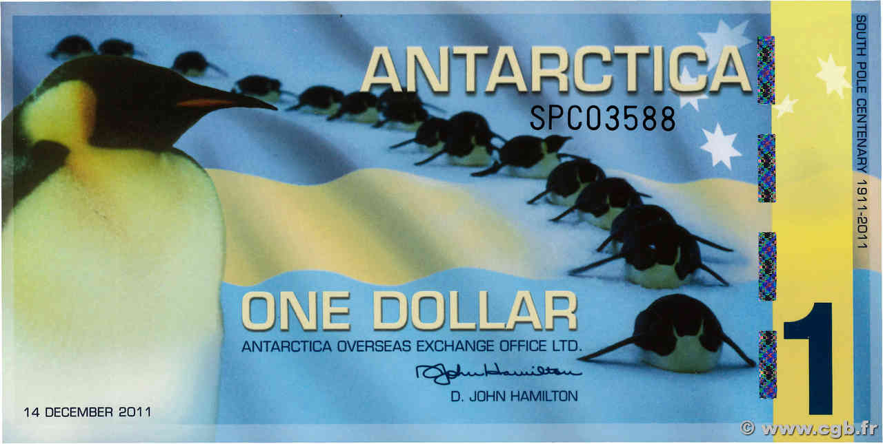 1 Dollar ANTARTIDE  2011  FDC