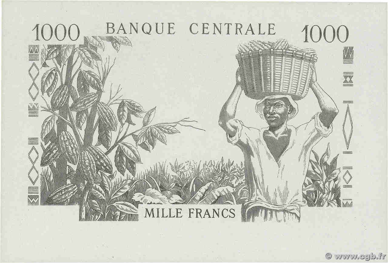 1000 Francs CAMERúN  1962 P.12E FDC